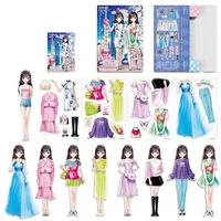 Magnet Dress Up Dolls For Girls Doll Sticker Book Paper Dolls Stickers Doll Pretend Play Toy For Kids Aged 3 To 12 Birthday 1