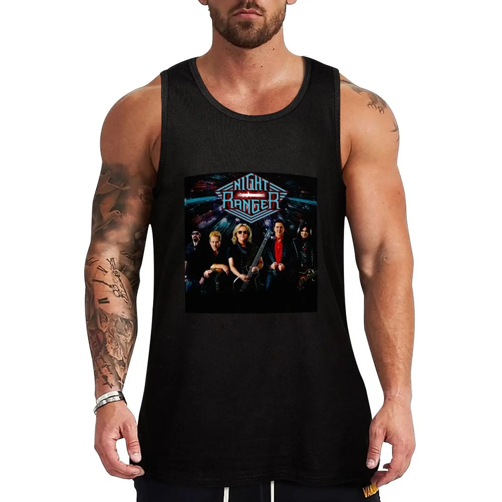 

stage 2020 night ranger grup ranger Tank Top vests for men Men gym sportswear
