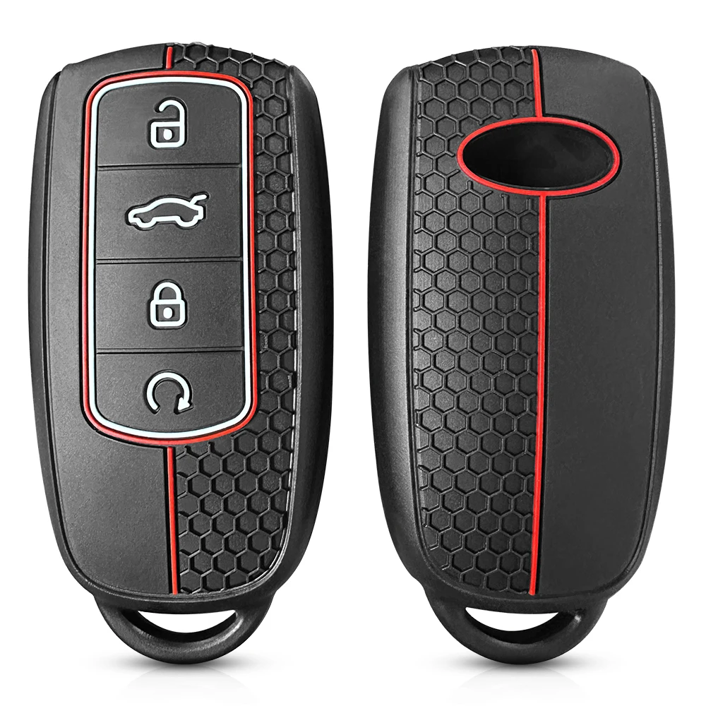 Premium Silicone Car Key Cover & Keychain Holder 2021