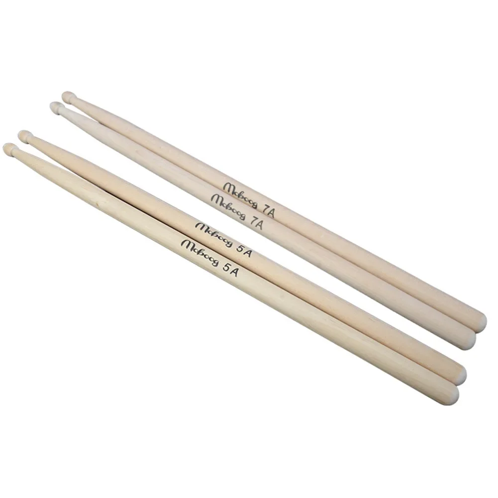 1 Pair 5A 7A Drum Sticks Maple Wood Drumsticks For Beginner Professional Drum Set Accessories Musical Instruments