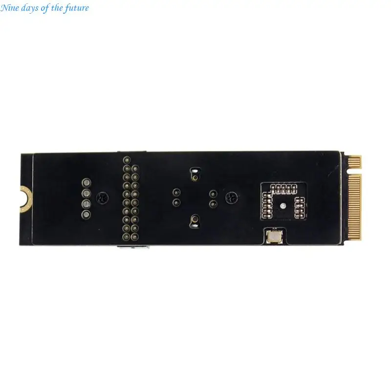 PCIe M.2 MKey E65A용 다중 전면 USB 포트가 있는 컴퓨터 확장 카드