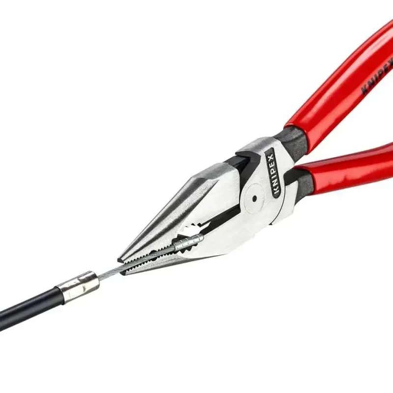 Genuine Parts KNIPEX Needle-Nose Combination Pliers 7.2 Inch High Leverage Joint Stable Tips Hand Tools Multitool 08 21 185 4