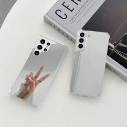 Shockproof Mirror Phone Case with Back Cover Protection - Galaxy S25FE (Silver)