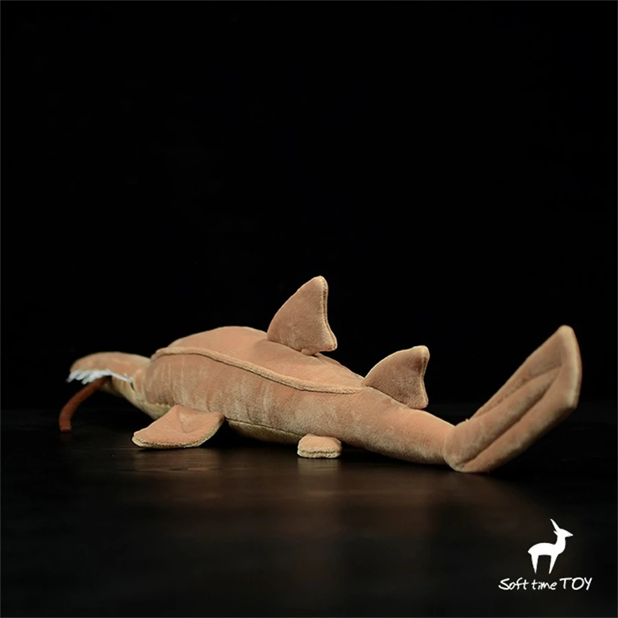 Pristiophorus Cirratus High Fidelity Anime Cute Plushie Saw Shark Plush Toys Lifelike Animals Simulation Stuffed Doll Kawai Toy 3