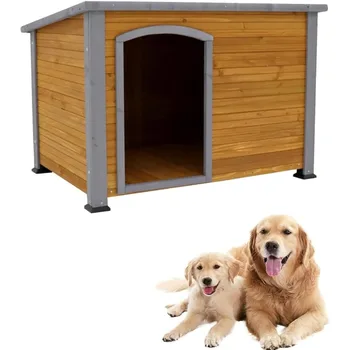 Extra Large Dog House Outdoor Weatherproof Wooden Dog Kennel