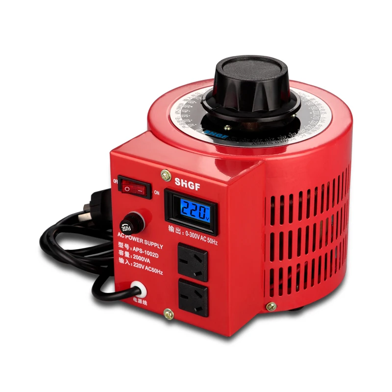 1Kva 2Kva 3Kva 5Kva 220V Variac Trasformatore Variabile Regolatore Di Tensione 0-300 Regolatore Di Uscita Di Tensione Ca