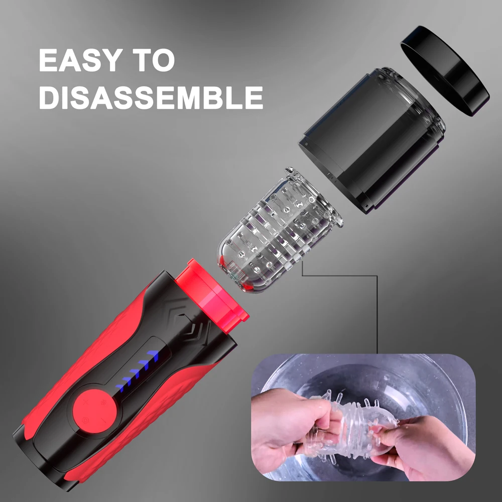 Automatic Male Masturbator Cup Telcopic Rotation Masturbation Sex Toys for Men Blowjob Mastubator Adult_voghion.com