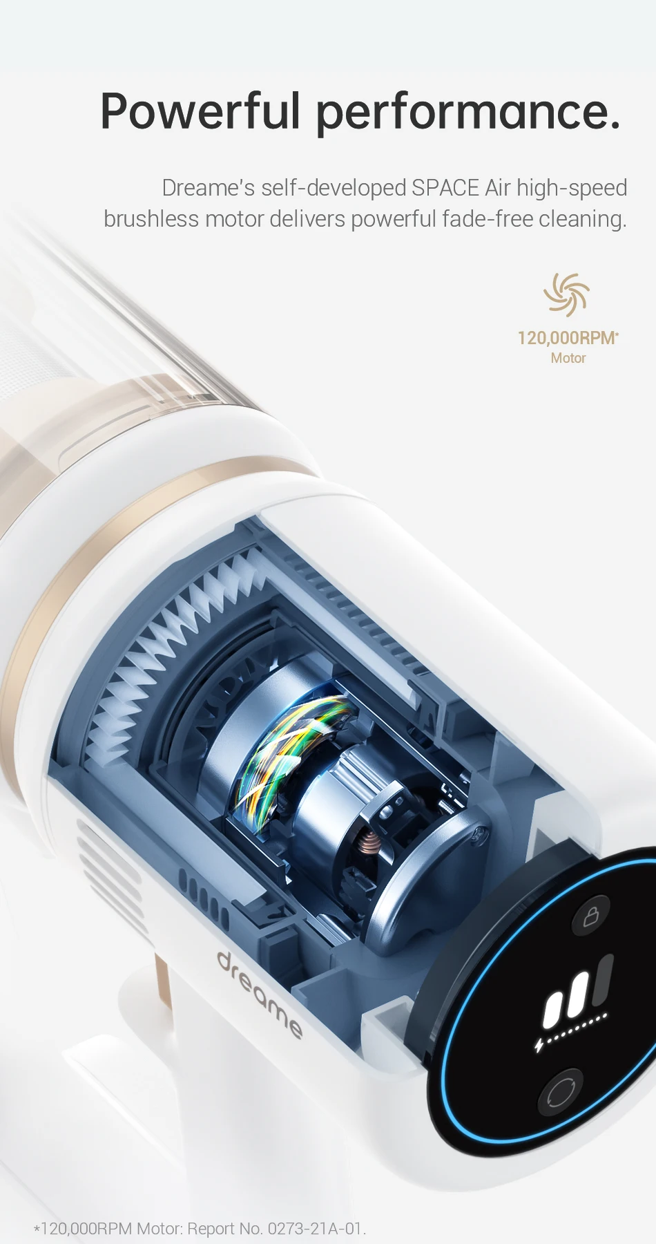 Eu Dreame P10 Pro Cordless Vacuum Cleaner, 22kpa Powerful Suction, 2 In