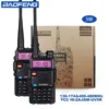 2pcs BAOFENG UV-5R 5W 8W High Power Dual Band Two Way Radio Long Range Handheld Portable Walkies Talkies For Hunting 1