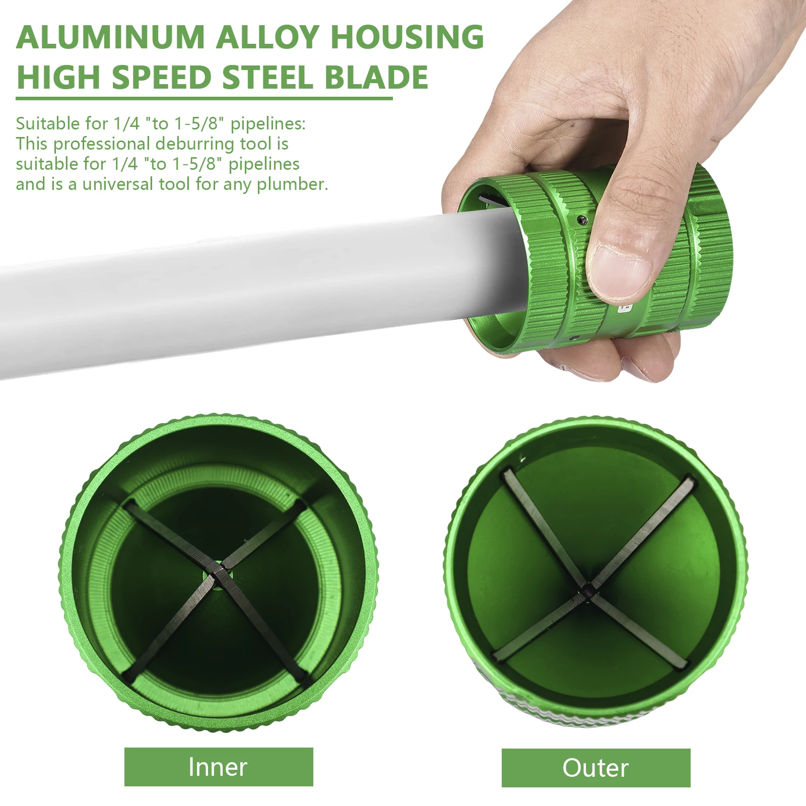 Internal External Tube Reamer Metal Pipes Deburring Tool Chamfer Reamer for PVC Copper Aluminium Steel Pipe Tube tube reamer
