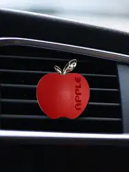 Colorful Apple Car Air Vent Freshener - Stylish Car Interior Accessory (Red)