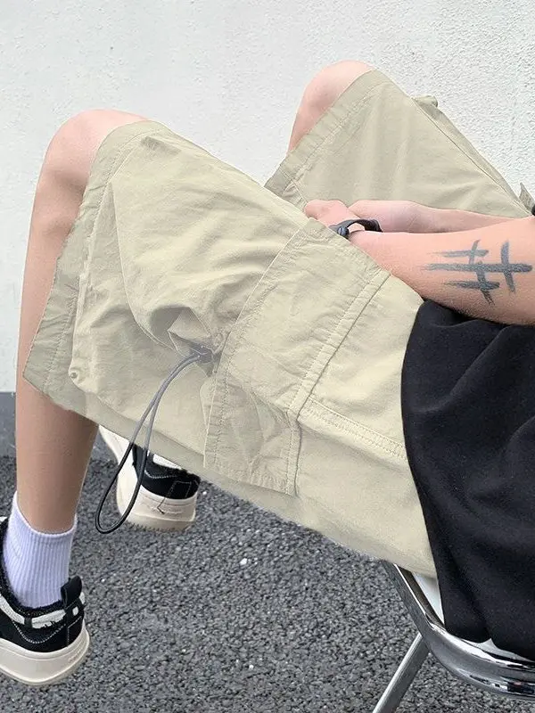 American Sle Workwear ort Pants Men Summer Thin Casual Five-Point Sports Trendy Brand Mid-Pants Beach Big Boxer orts