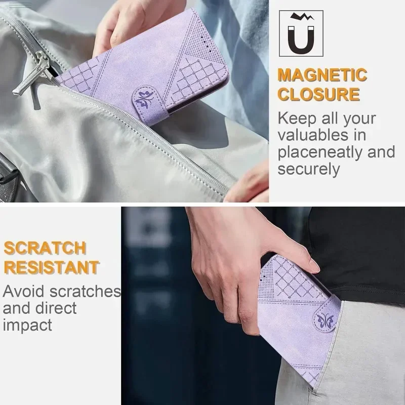 Butterfly Magnetic Wallet Phone Case Cover