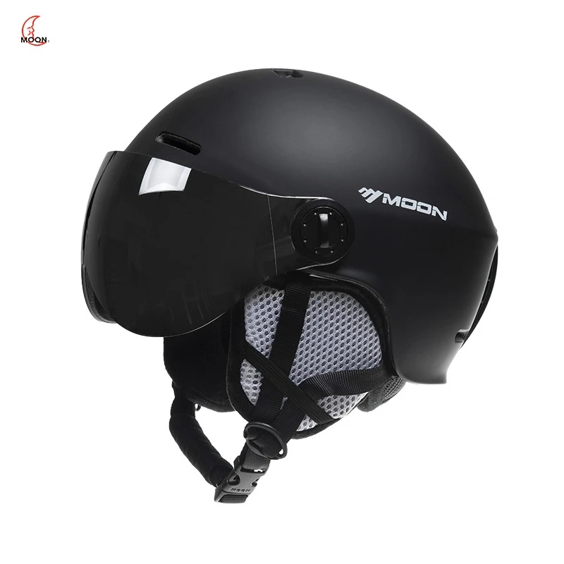 MOON スキーヘルメット スノーボードヘルメット 大人と若者向け 調節
