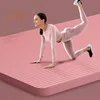 Thiened 20mm Yoga Mat Fitn Men's Sle Extended Length Exercise Home Use Mat for Beginners Men Women Plant Floral Design 3