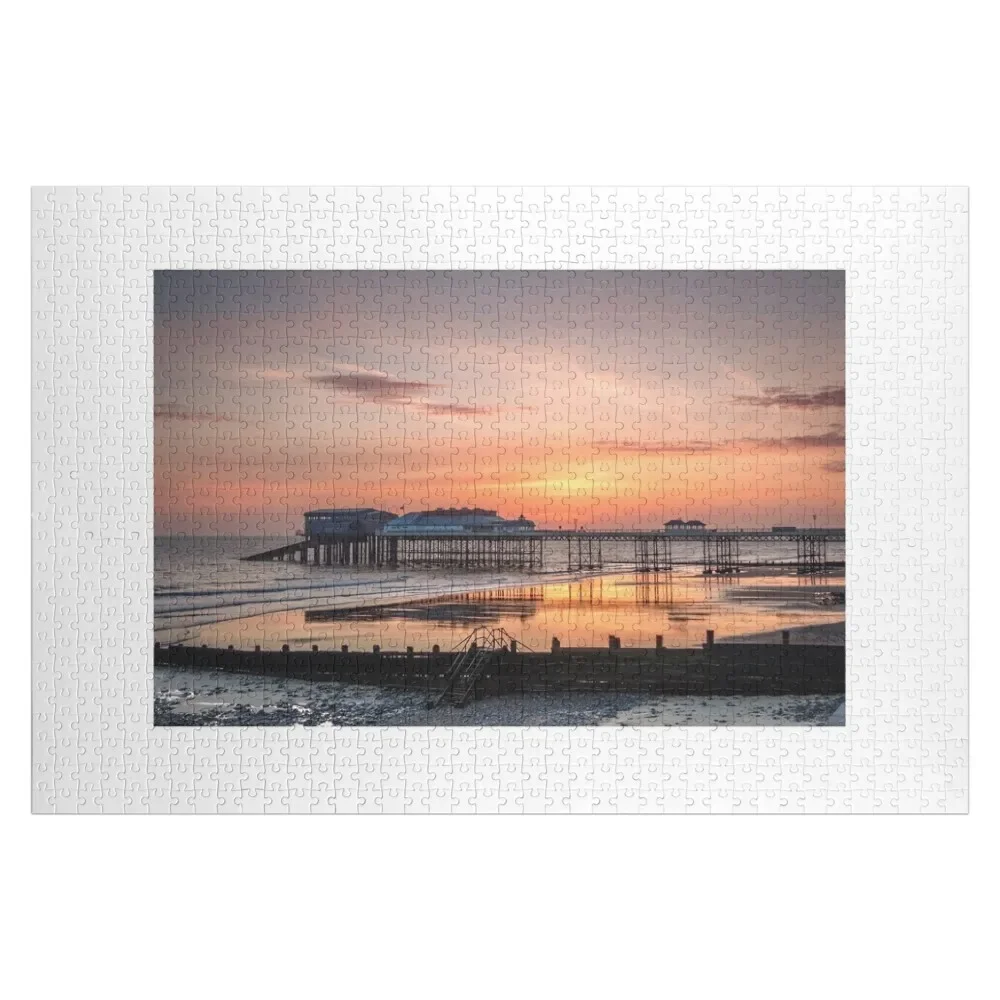 Sunrise Cromer Pier Norfolk Jigsaw Puzzle Customizable Gift Personalized Gift Jigsaw For Kids Puzzle