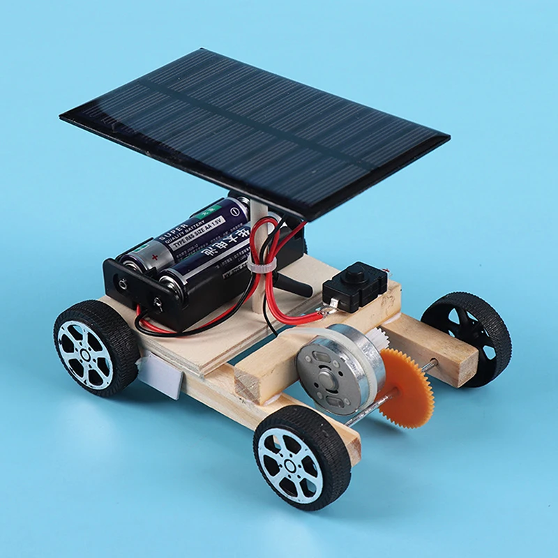 1pc Assemble Solar Car Creative Inventions Motor Ability Of Children Active Thinking DIY Electronic Kit Technology Toys For Kids