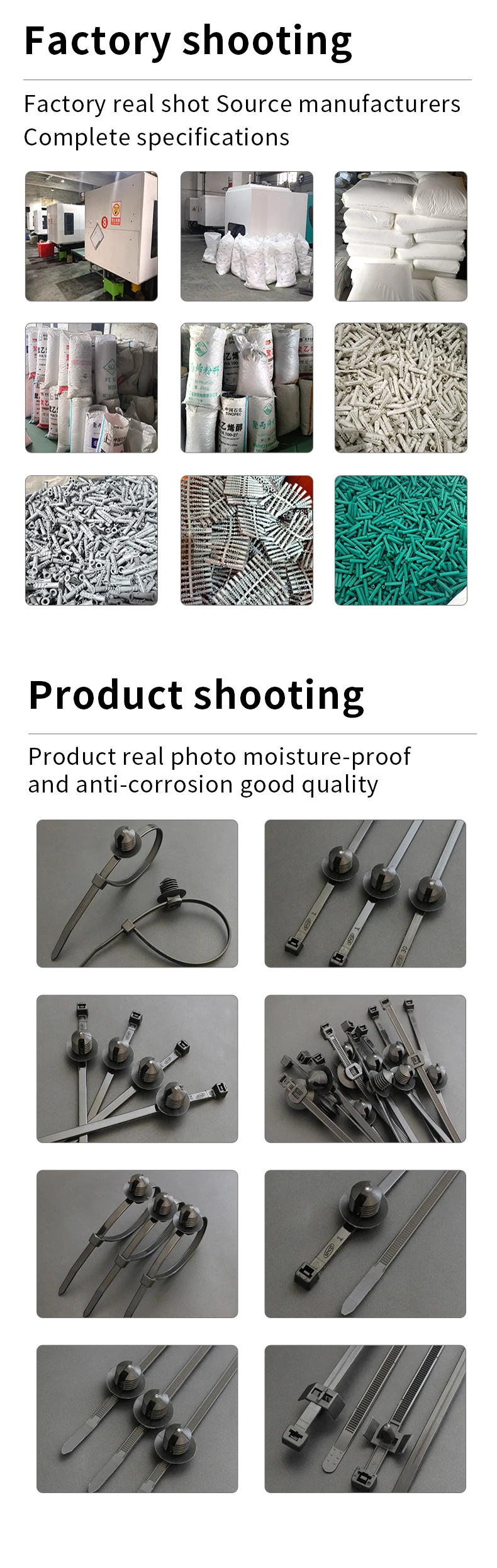 Description Picture 6 of itemRemovable Threaded M6 M8 M10 Hole Nylon Plastic Vehicle Motocycle Cable Tie Car  Harness Retainer Clip Push Mount Auto Fasteners