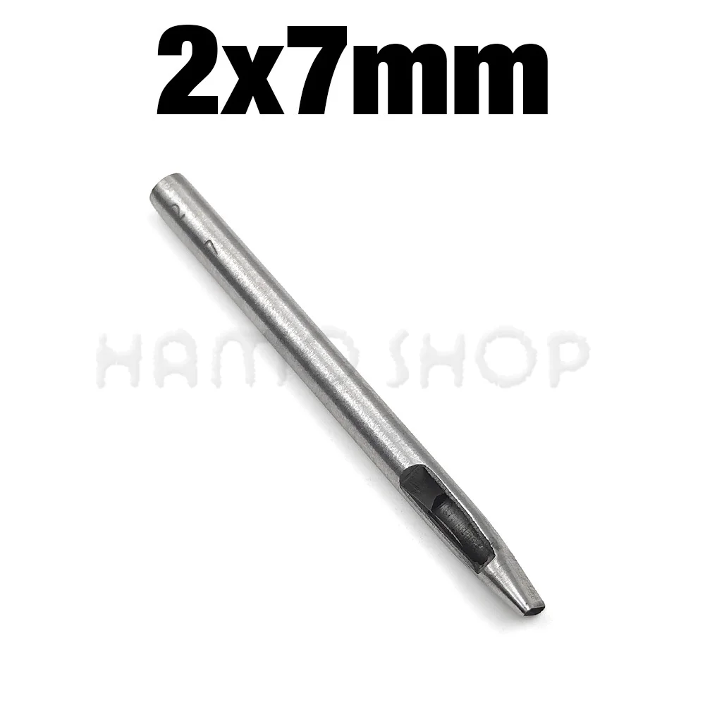 Leather Oval Shape Hole Punch Tool - Steel Craft DIY Punch
