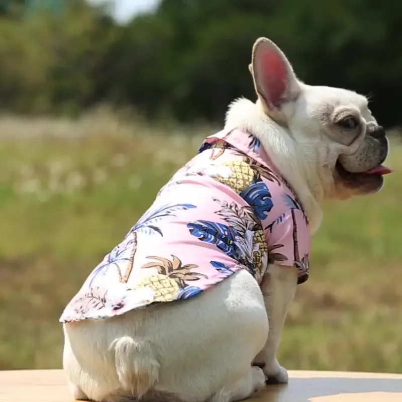 

Dog Shirt Summer Pet Clothes for Small Medium Dogs Puppy Clothing Hawaiian Style French Bulldog Pomeranian Pets Outfits