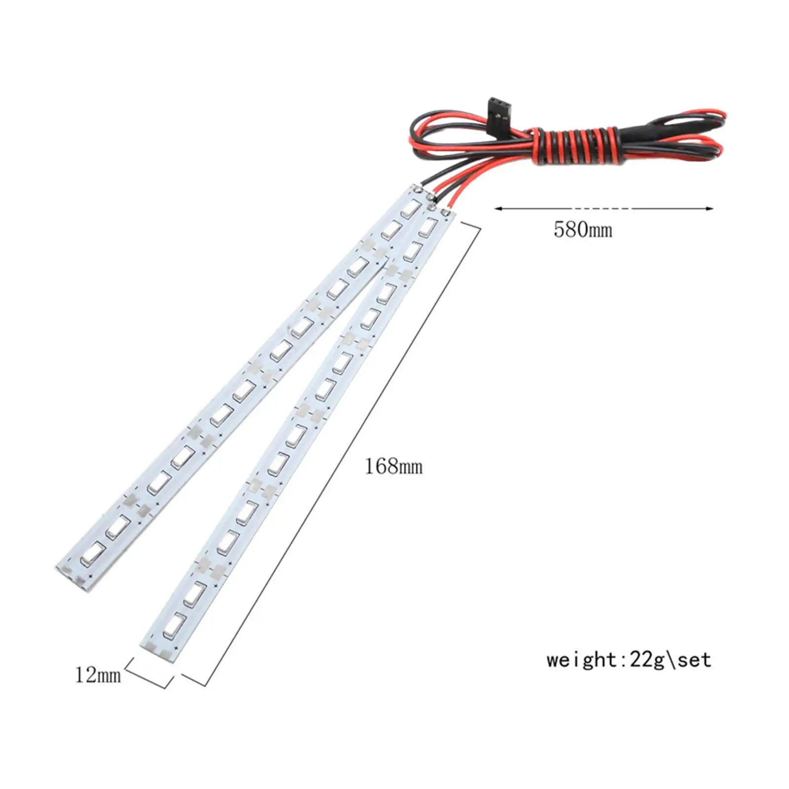 Kit 24 LED Aluminium Châssis Lumière pour Voiture RC 1:10 1:8