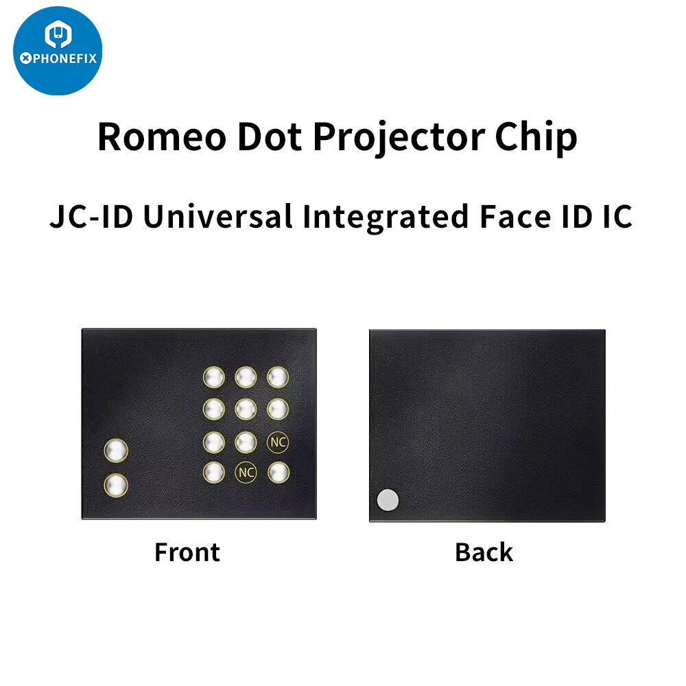 Chip de proyector JC Romeo2 JCID Face ID integrado IC, matriz de puntos, celosía IC para iPhone X-15ProMax Pad Pro 3/4/5, reparación de identificación facial