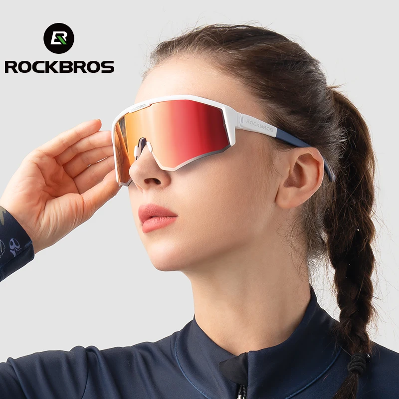 ROCKBROS Polarized Glasses TR90 TAC Lens Cycling Glasses Sports Bike  Eyewear Sunglasses Sun Protection Bicycle Glasses