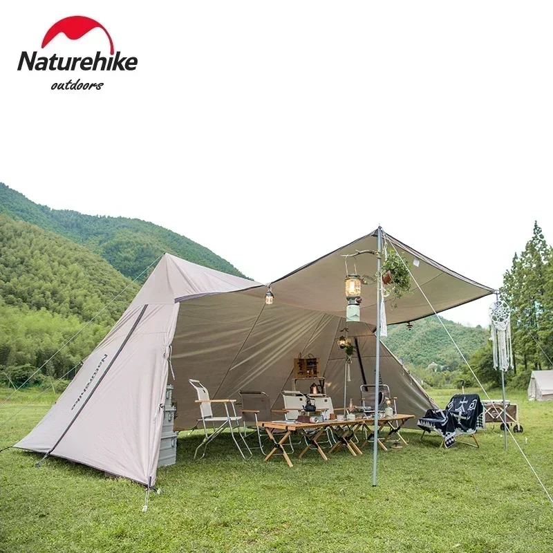 Naturehike Cloud Desk Outdoor Camping Tents Sunscreen Awning Large Space Twin Tower A Canopy Sun Shelter With Screen