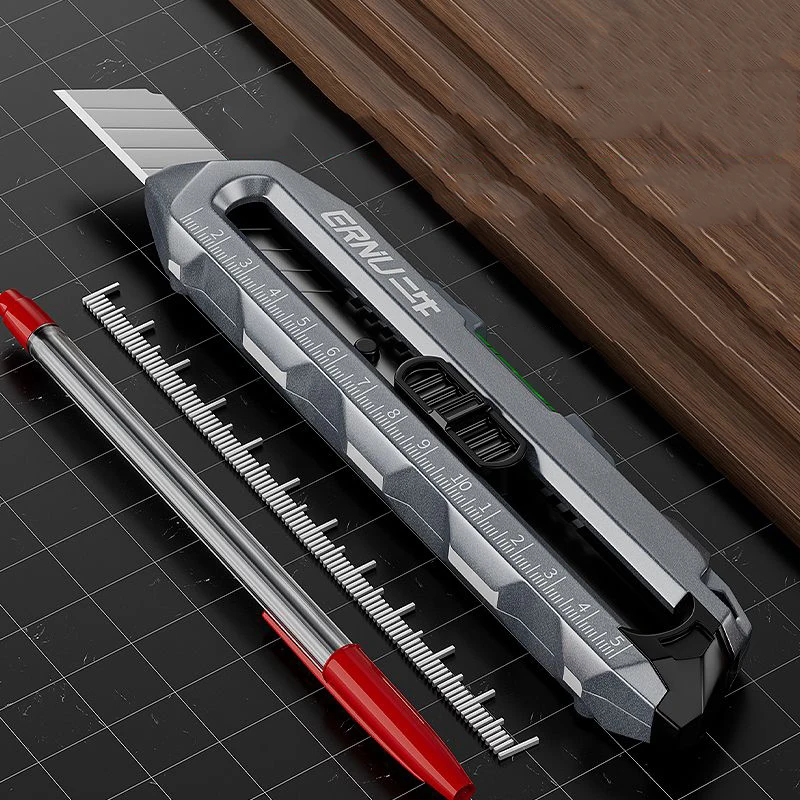 Art Knife Heavy Duty All Steel Thickened Wallpaper Knife Industrial Grade Electrical Knife Multifunctional Cutting Tools