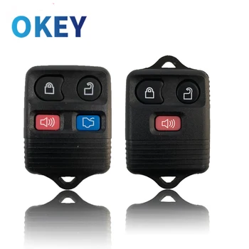 Pulsanti 3/4 della custodia di ricambio della Shell della chiave dell'automobile del telecomando Okey adatti per il trasmettitore Clicker Ford Escape Explorer 2002