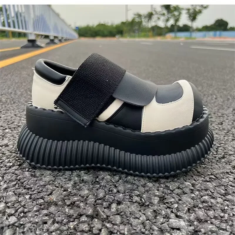 Japanese Doll Shoes Woman Small Thick-soled High Leather Shoes Big-toed Mary Jane Single Shoes Style Zapatos De Mujer zapatillas