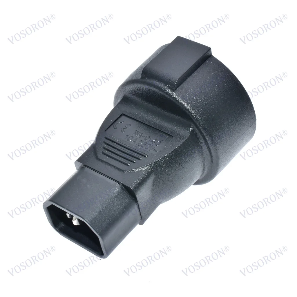IEC320 C14 TO EU,IEC 320 C14 to EU Power Socket Adapter,EU AC plug power converter UPS PDU Cable