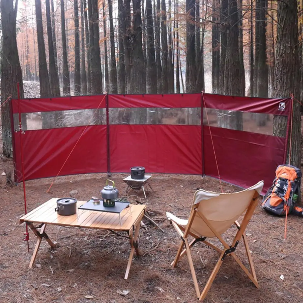OutdoorWindshieldWindproofTransparentVisualStripCampingPrivacy