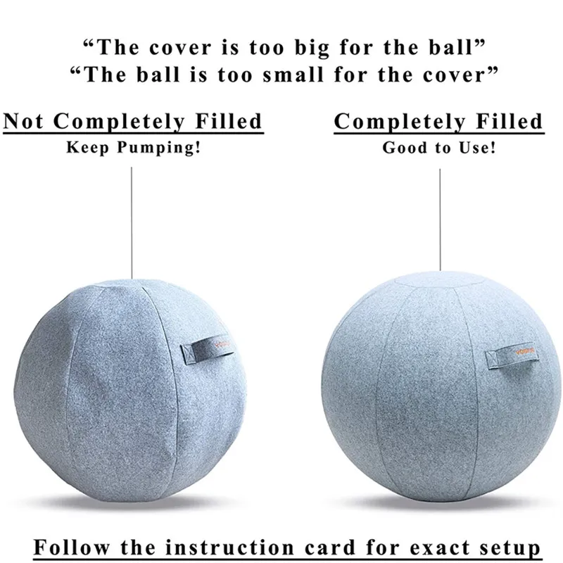 65cm Anti-Dust Cover for Yoga Ball Anti-Static Anti-slip Cotton Absorbs Sweat
