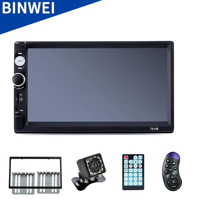 BINWEI Auto Radio 2 Din 7 Inch Touch Screen Car Stereo Multimedia Player, Mirror Link/FM/TF MP5 With Accessories 1
