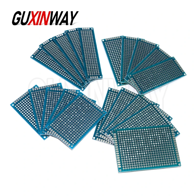 Enhanced DIY Electronic Kit with Double-Sided Blue Circuit Perfboards – Various Sizes
