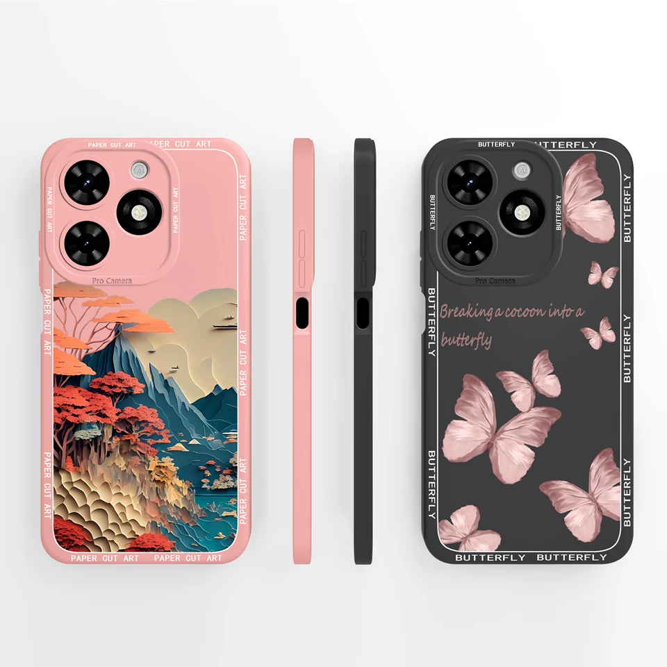 Fashionable Liquid Glitter Case with Lovely Girl Design – Durable and Stylish Back Cover