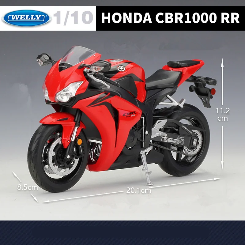 WELLY 1:10 HONDA CBR1000RR Alloy Racing Motorcycle Model Diecasts Metal Street Sports Motorcycle Model Simulation Kids Toys Gift 4