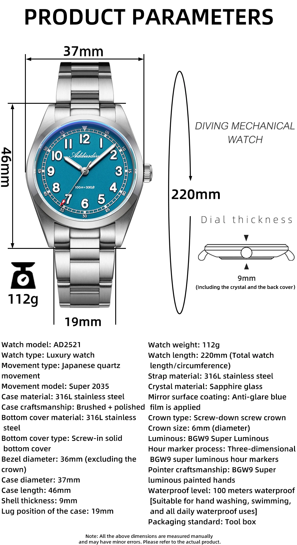 ADDIESDIVE Waterproof Features