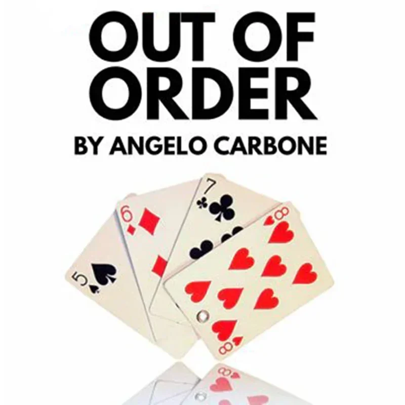 Angelo Card Magic Tricks의 Out of Order 리벳 카드가 바뀌어 헷갈리는 소품 무대 클로즈업 환상 특수 효과 Mentalism