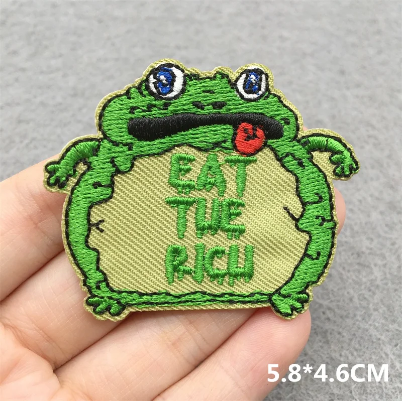 Patch chat brodé thermocollant écusson cartoon personnalisation créative vêtements