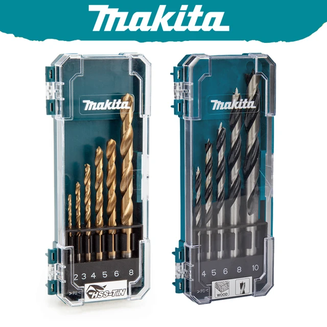 Makita D-72833 D-72861 jeu de forets pour métal/bois HSS-Tin foret hélicoïdal diverses tailles accessoires d'outils multifonctionnels 1