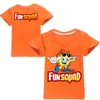 New Boys Kawaii Fun Squad Gaming Cotton Printing T-shirts Cartoon Short-sleeved Girls T-shirt Summer Casual All-match Tops 2