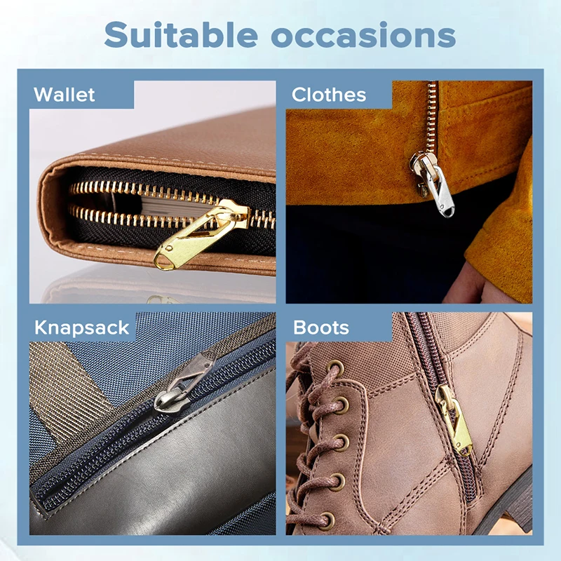 5pcs Zipper Repair Kit: Instantly Fix Your Broken Buckles, Suitcase Zippers,  and DIY Crafts!