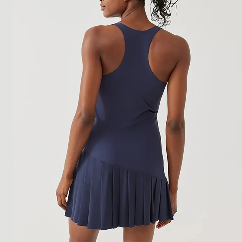Sean Tsing&reg; Golf Dresses with Safety Pants Women Sleeveless Zipper Sport Dress for Tennis Badminton Baseball Athletic Outfits