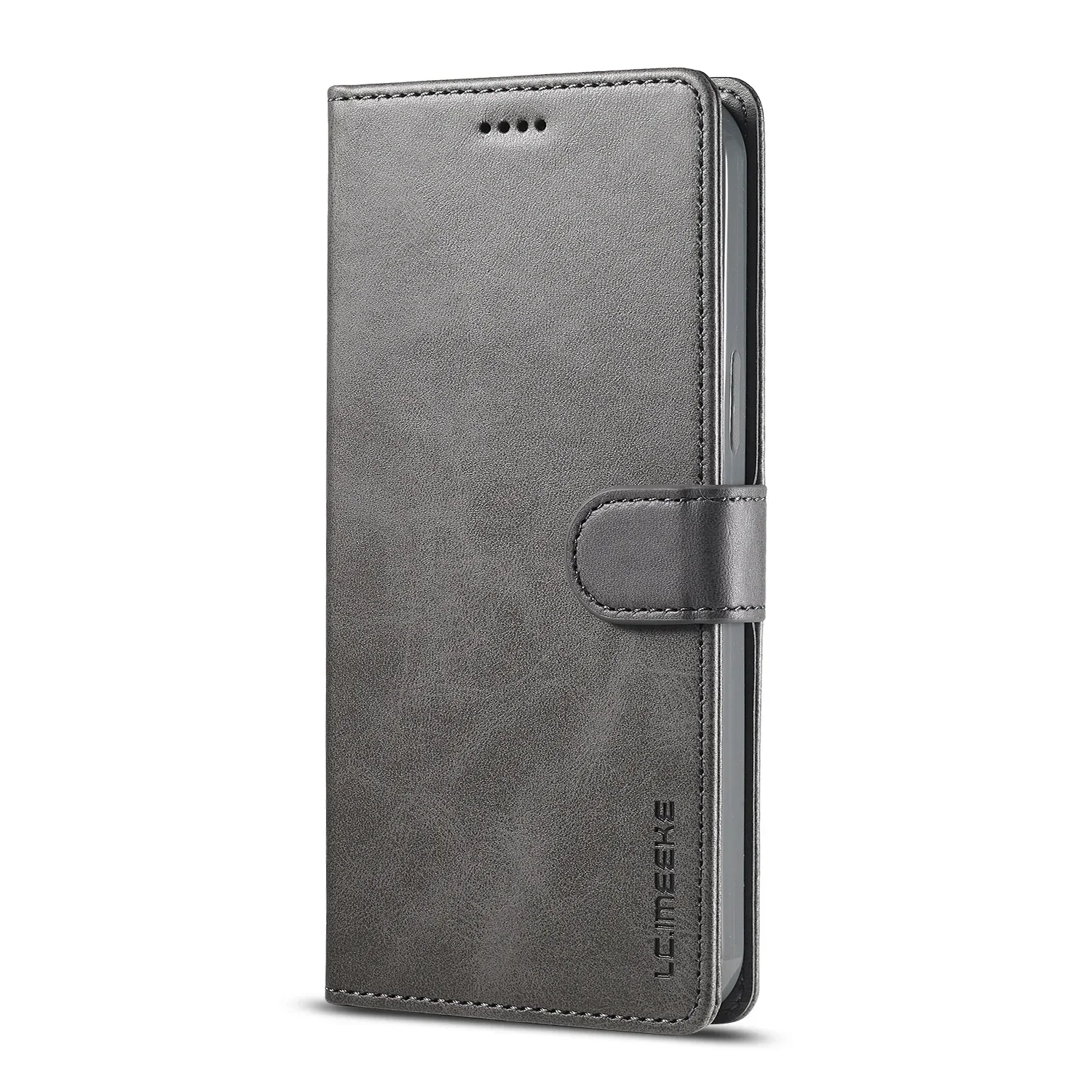 Leather Folding Wallet Phone Case with Card Holder & Kickstand Feature