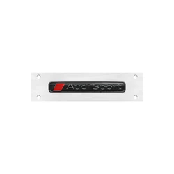 Glossy Black Hood & Trunk Emblem Badge Stickers - Car Styling Accessories (Audi Sport)