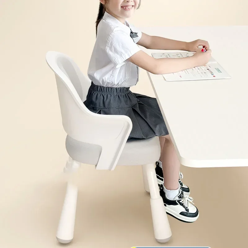 Designer Chair Child Stool Armchair Girl Room Safety Seats Growing Children School Kids Cadeira Alta Study Design Furniture