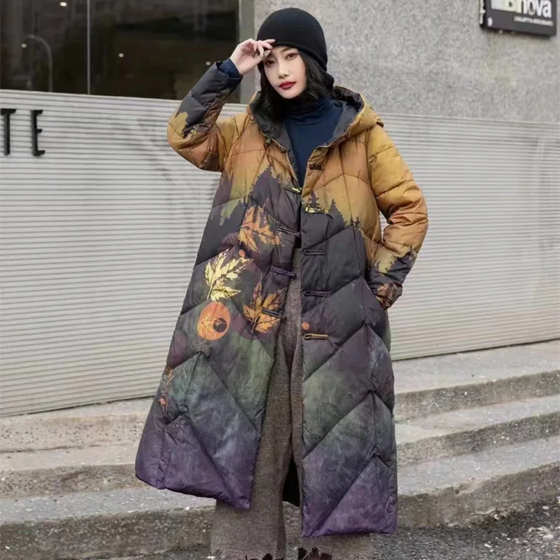 chinese-style-90-white-duck-down-x-long-jackets-women-thick-warm-hooded-down-coat-autumn-winter-loose-casual-print-outerwear
