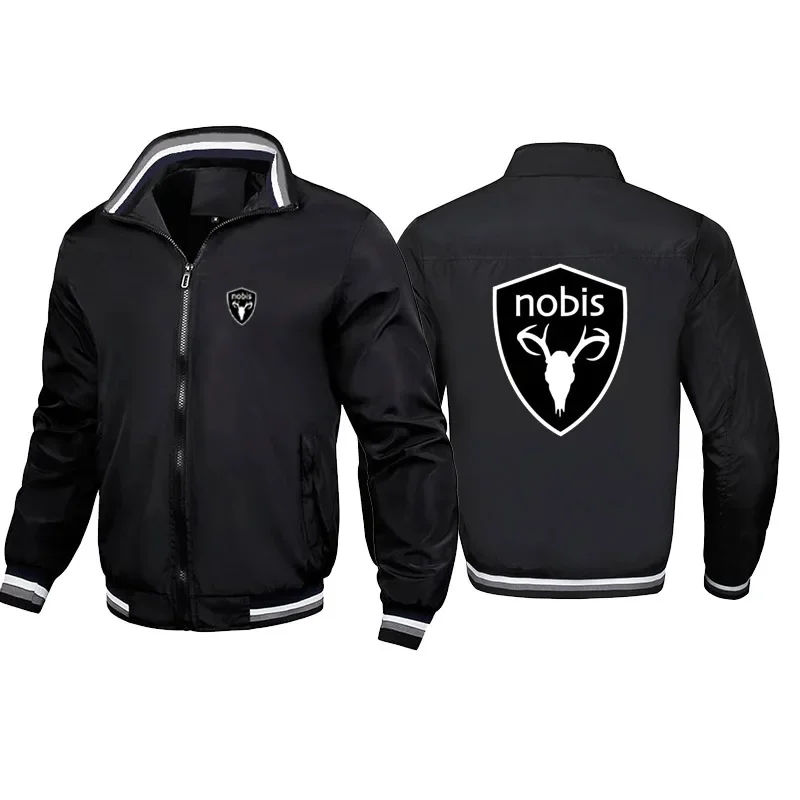 Spring Autumn Nobis Jacket Men Casual Windbreaker Jacket Coat Men High Quality Outwear Zipper Stand Collar Military Jacket Mens 4